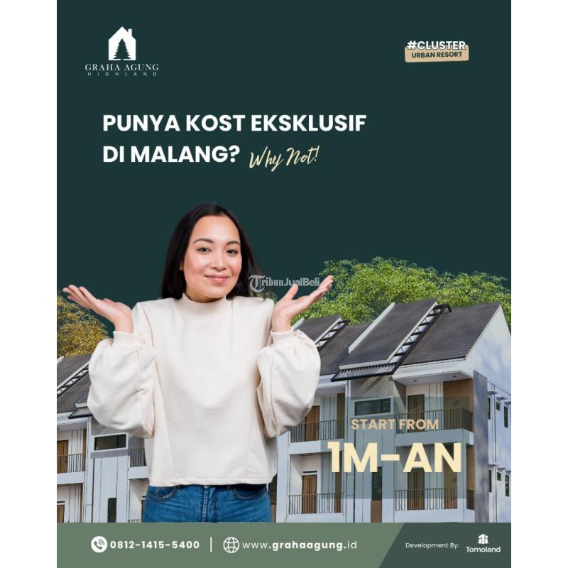 Jual Rumah Kost 8 Kamar Baru Dekat UB Malang -Malang