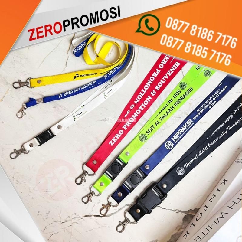 Tali ID Card Custom Logo Sablon Nylon - Tangerang Kota
