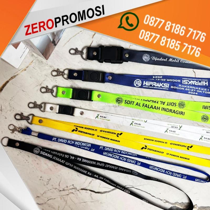 Tali ID Card Custom Logo Sablon Nylon - Tangerang Kota