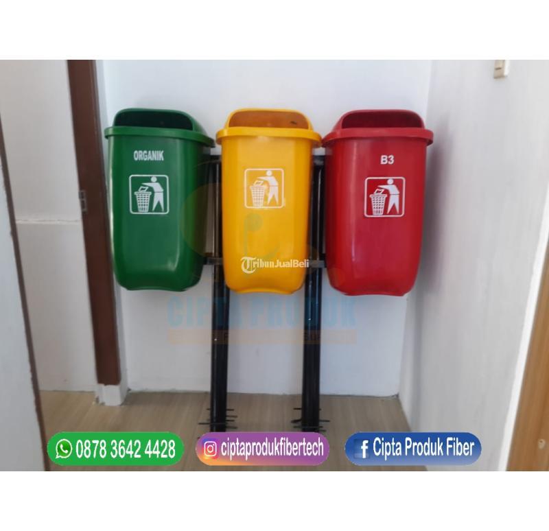 Tempat Sampah Pilah 3 in 1 Oval 50 Liter - Bekasi