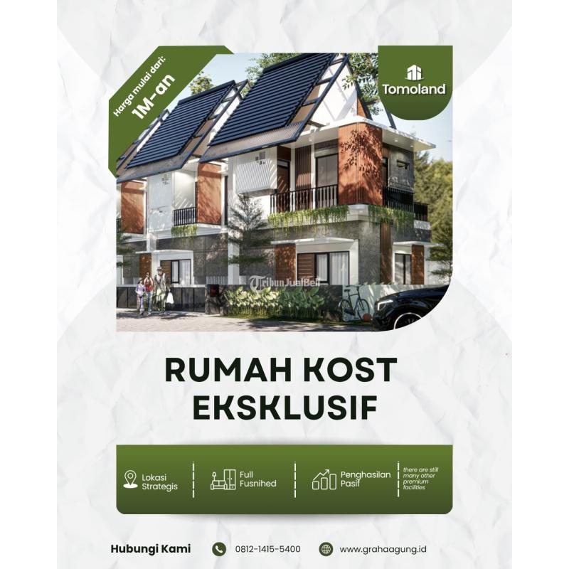 Dijual Rumah Kost, 8 Kamar, SHM, Free Furnish Premium, Dekat Kampus UB - Malang
