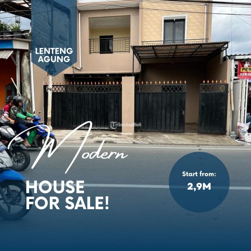 Dijual Rumah Baru di Jalan Lenteng Agung Raya Tipe 160 3KT 3KM SHM - Jakarta Selatan 