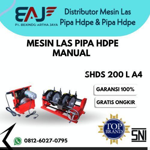 Mesin Las Pipa Hdpe Manual Butt Fusion Welding Machine Shds 200 L 4 Clamp - Jakarta  timur