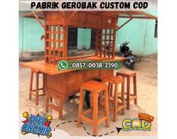 Produsen Gerobak Kayu Dan Besi Berkualitas, Harga Terjangkau,  Free Ongkir COD - Tangerang