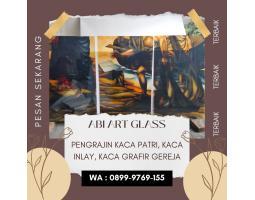 Kaca Patri Grafir Inlay Gereja Katolik - Biak Numfor