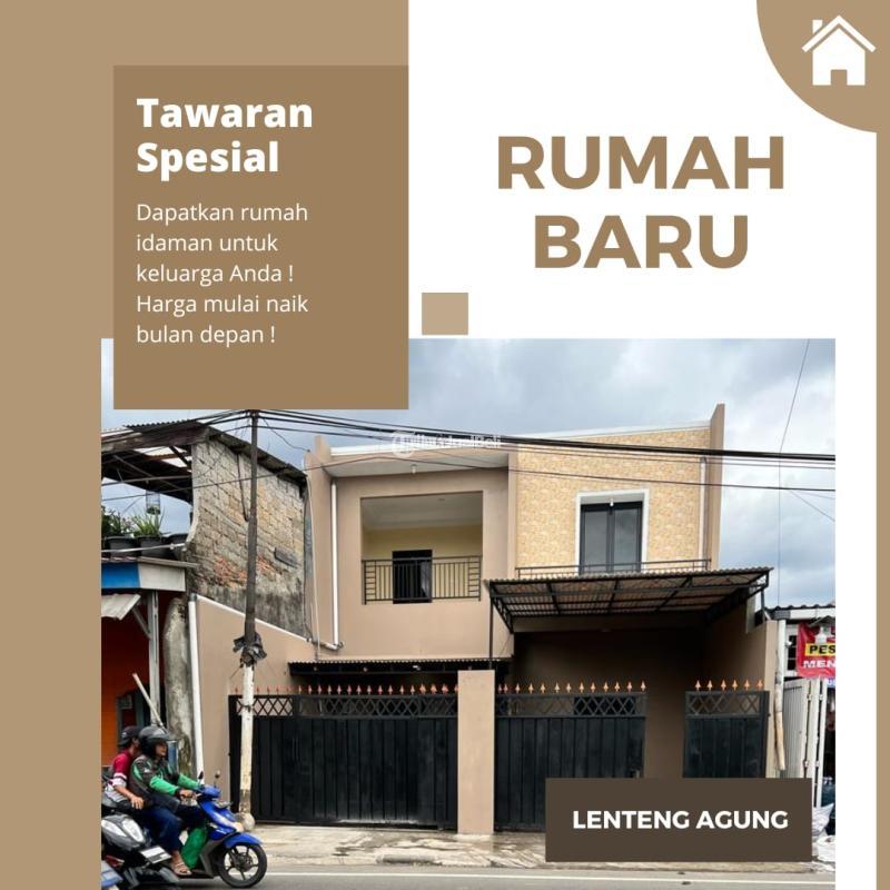 Jual Rumah 2 Lantai Tipe 160 Baru Dan Murah Di Lenteng Agung - Jakarta Selatan