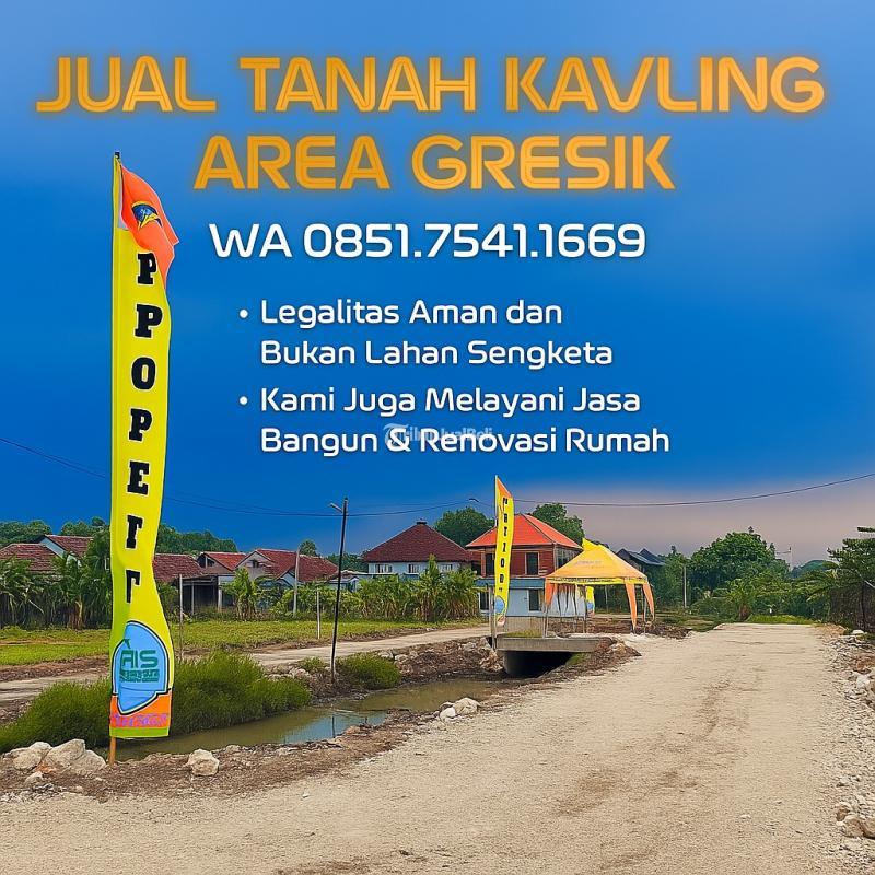 Dijual Tanah Kavling Murah Luas 60m2 di Jalan Raya Balongpanggang - Gresik