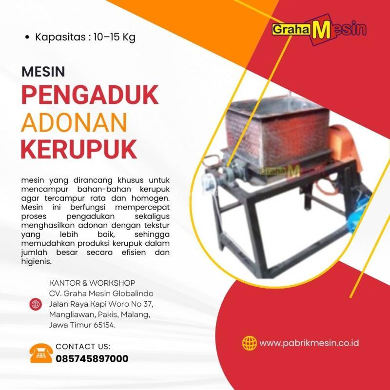 Mesin Pengaduk Adonan Kerupuk Graha Mesin - Malang