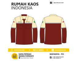Terbaru Seragam Karyawan Abuki Kemeja Bordir Custom - Konawe