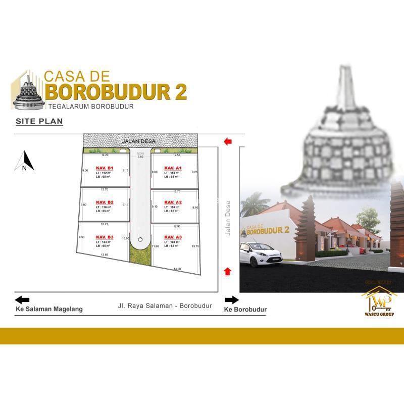 Dijual Rumah Gaya Joglo Dekat Borobudur Tipe 65 3KT 2KM SHM - Magelang
