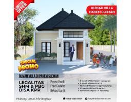 Jual Rumah Tipe 65 Baru Pakem Asri 10 Menit Kampus UII,Wisata Kaliurang di Hargobinangun - Sleman