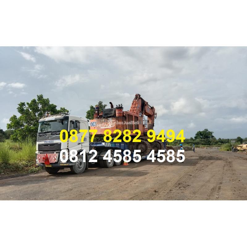 Karoseri Lowbed Trailer 100 Ton Alat Berat Excavator Hitachi Volvo XCMG - Bogor 