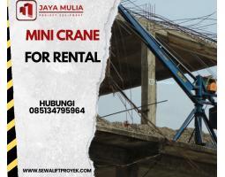 Sewa Mini Crane Solusi Angkat Material Efisien - Surabaya 
