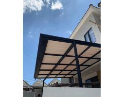 Jasa Pasang Kanopi Minimalis Modern, Rangka Besi Galvanis Anti Karat - Serang