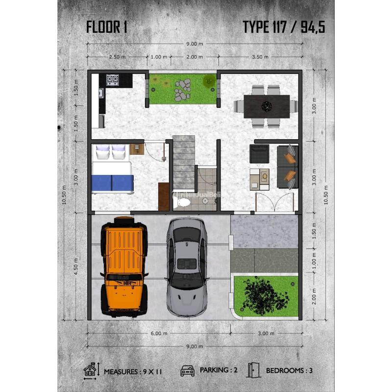 Jual Rumah Tipe 117 Baru Lokasi Terbaik Di Belakang Artos Mall, Rumah Idaman Anda Menanti - Magelang