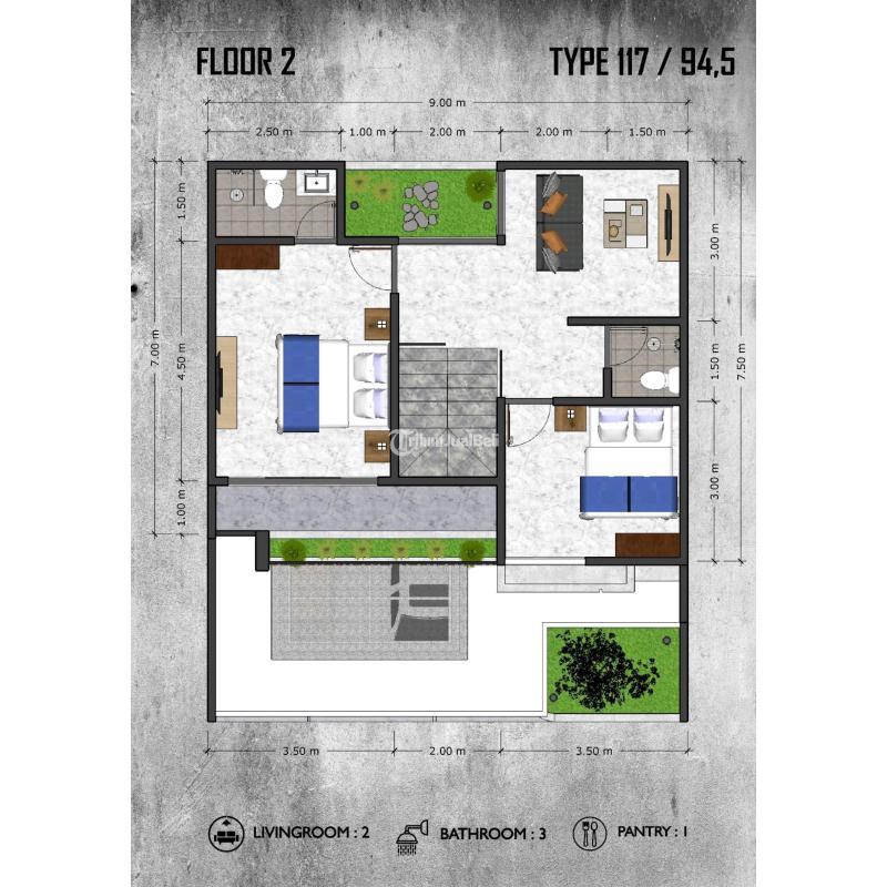 Jual Rumah Tipe 117 Baru Lokasi Terbaik Di Belakang Artos Mall, Rumah Idaman Anda Menanti - Magelang