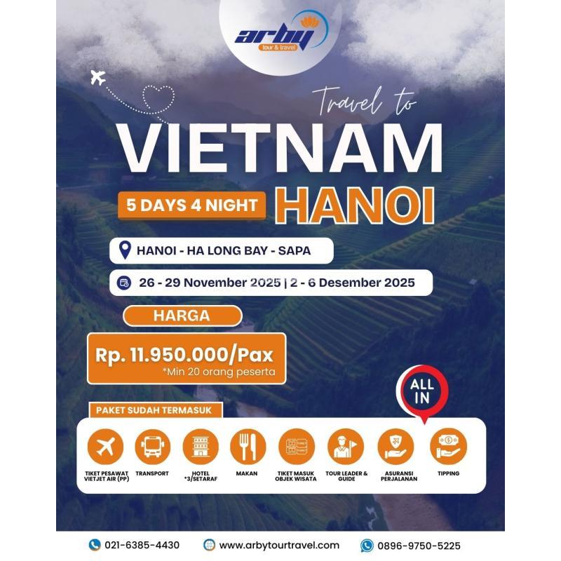 Paket Tour Vietnam 5 Hari 4 Malam - Jakarta Pusat