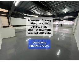 Disewakan Gudang Elang Laut PIK SHGB - Jakarta Utara