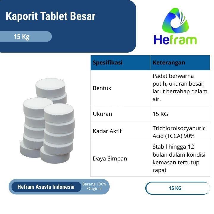 Kaporit Tablet Besar 15 Kg - Bogor 