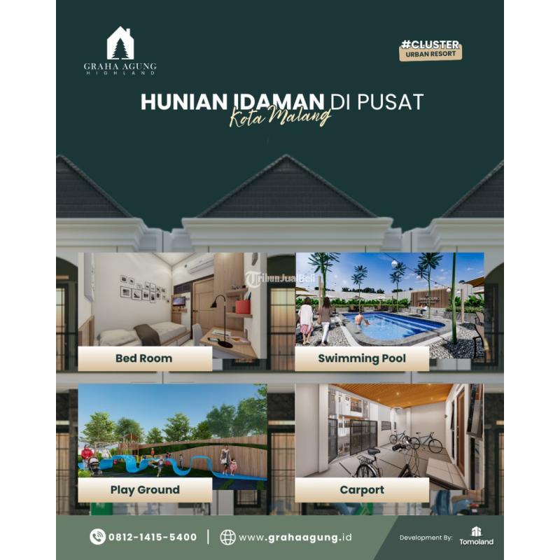 Dijual Kost Fasad American Style Tipe 100 8KT 8KM SHM - Malang