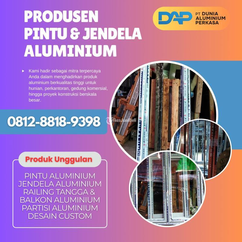 Distributor Pintu Aluminium Variasi Kaca - Jakarta Timur