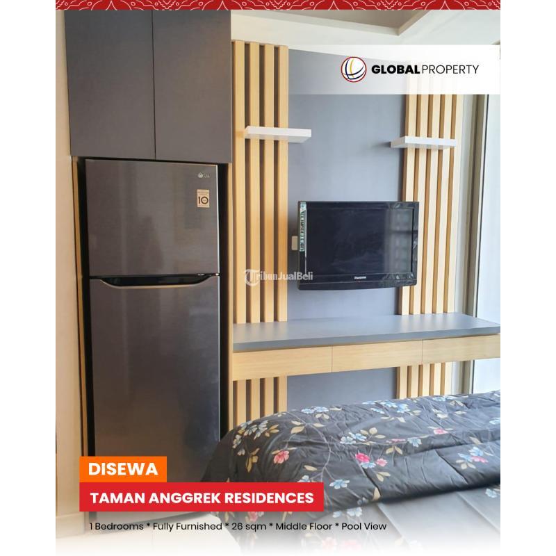 Disewakan Apartemen di Taman Anggrek Residences Tipe Studio 1 Bedroom Fully Furnished, Pool View - Jakarta Barat