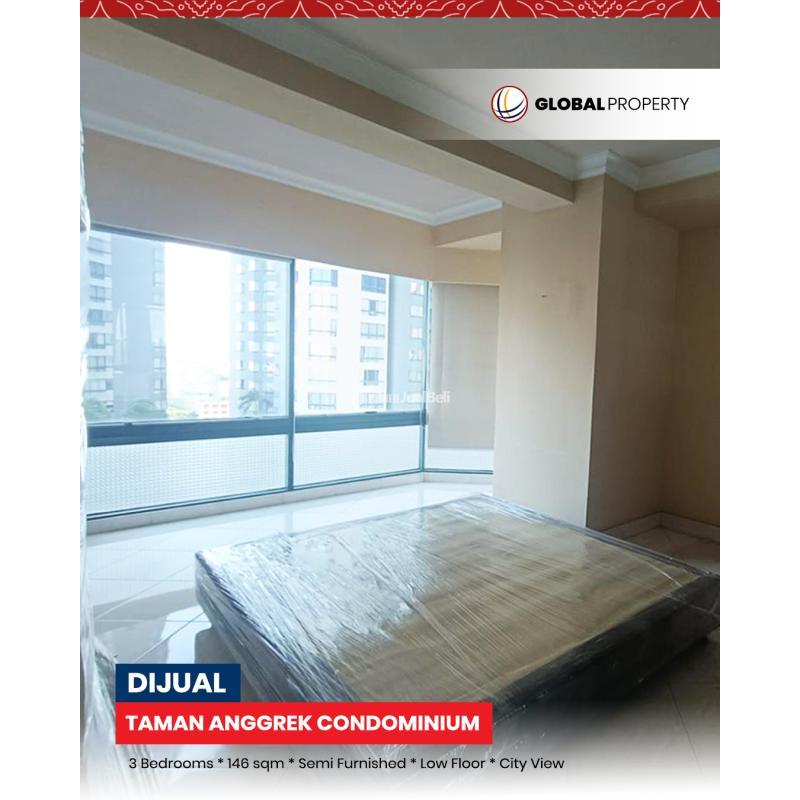 Jual Apartemen Termurah, Taman Anggrek Condominium 3 Bedroom, Low Floor, City View - Jakarta Barat