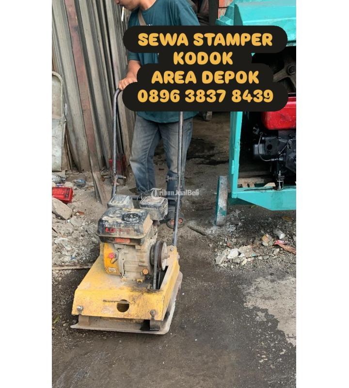Sewa Mesin Pemadat Paving Stamper Kodok Murah - Depok