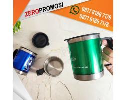 Souvenir Mug Stainless Dengan Tutup - Tangerang Kota