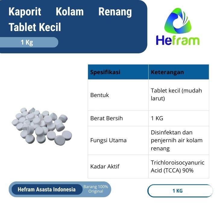 Kaporit Kolam Renang Tablet Kecil 1 Kg - Bogor