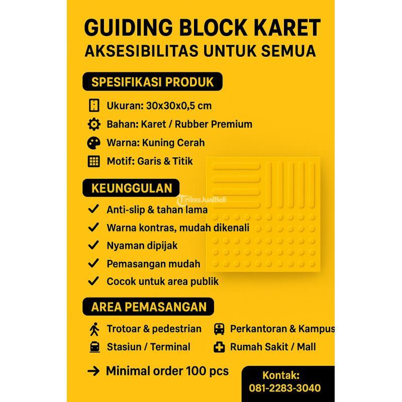 Guiding Block Karet - Batang