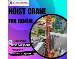 Sewa Hoist Crane  Cocok untuk Gedung Bertingkat - Gunung Mas