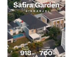 Dijual Rumah 2 Lantai, Lt. 918m2, Lb. 700m2, Shm, Kolam Renang Pribadi, Promo Bebas Biaya, Safira Garden - Sidoarjo