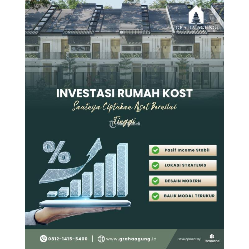 Dijual Rumah Kos 8 Kamar Malang Kota Dekat Kampus Strategis - Malang Kota