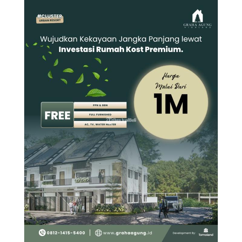 Dijual Rumah Kos 8 Kamar Malang Kota Dekat Kampus Strategis - Malang Kota