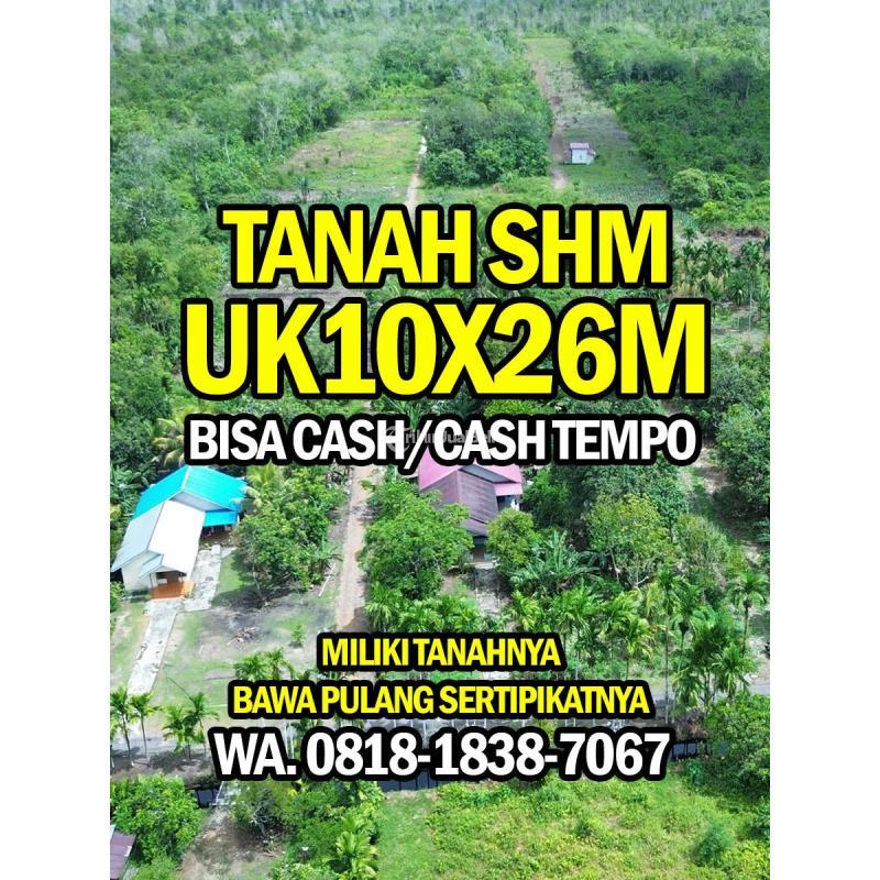 Dijual Tanah Murah Ukuran Tanah Lebih Luas 10x26m Dekat Ayani 2 Kubu Raya - Pontianak