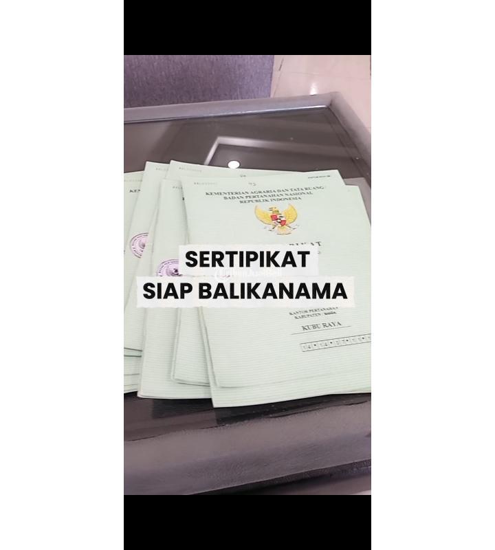 Dijual Tanah Murah Ukuran Tanah Lebih Luas 10x26m Dekat Ayani 2 Kubu Raya - Pontianak