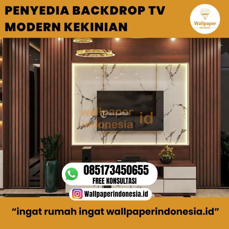 Supplier Backdrop Tv Modern Kekinian, Wallpaper Indonesia Id - Malang