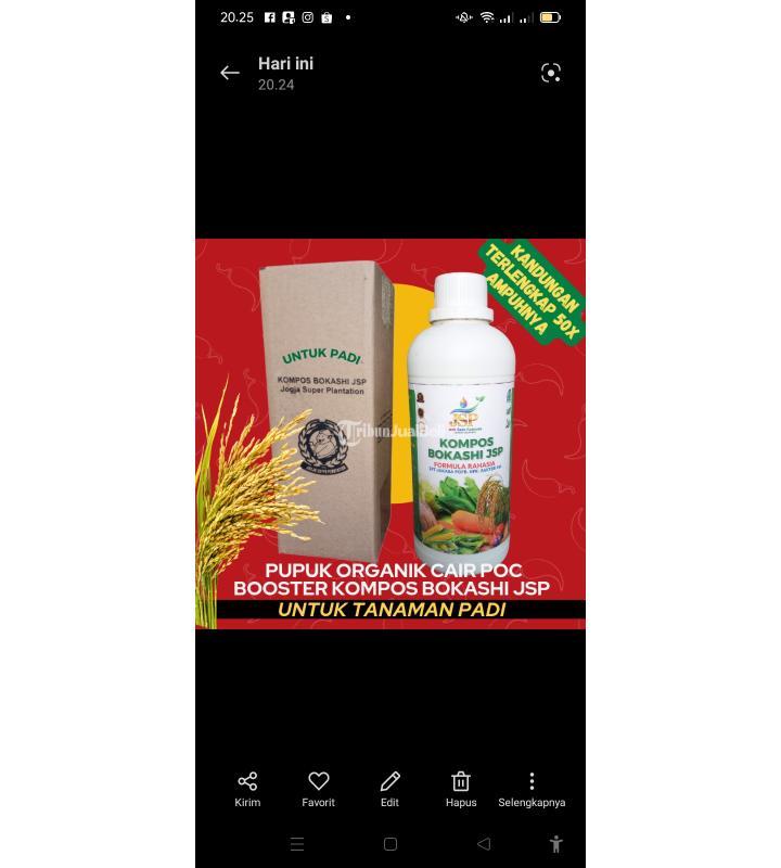 Pabrik Pupuk Organik Cair Untuk Padi - Klaten