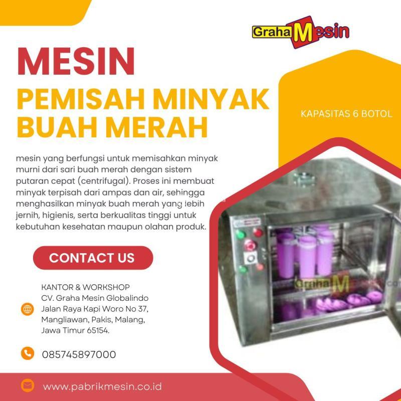 Mesin Pemisah Minyak Buah Merah Centrifuse Graha Mesin - Malang