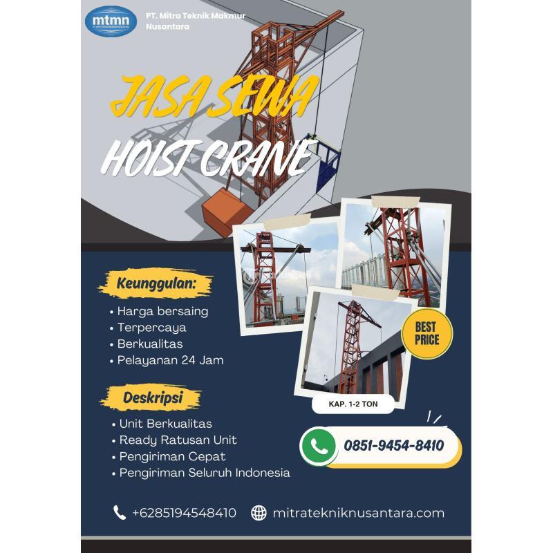 Jasa Sewa Hoist Crane, Generator Set, Rental Alat Proyek Berkualitas - Jakarta Utara