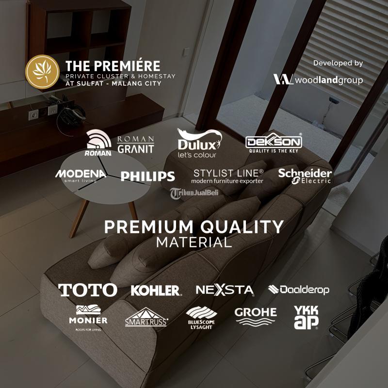 Dijual Rumah, LT. 95m2, LB. 147m2, SHM, 4KT, 3KM, The Premiere at Sulfat, Dekat RSUD Syaiful Anwar - Malang