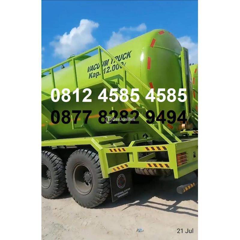 Karoseri Tangki Vacuum Truck 10000 Liter 12000 Liter Truk Penyedot Lumpur - Bekasi Kota