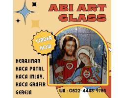 Kaca Patri Grafir Inlay Gereja Katolik - Mamberamo Raya