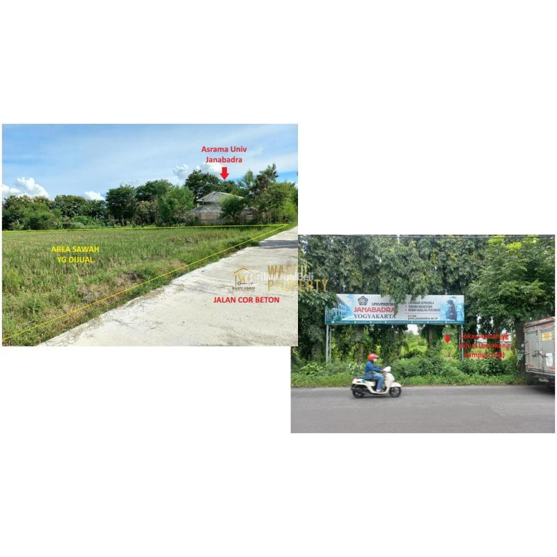 Dijual Tanah Dekat Jalan Kabupaten Dan Exit Tol Trihanggo - Sleman