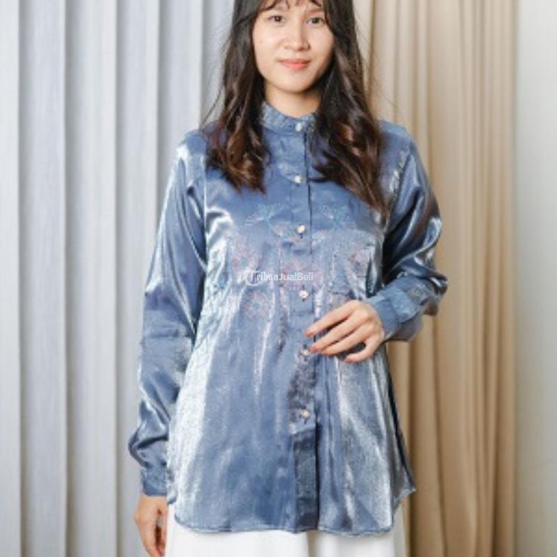 Blouse Tamara Shimmer Atasan Wanita Bahan Shimmer Catton - Tasikmalaya Kota