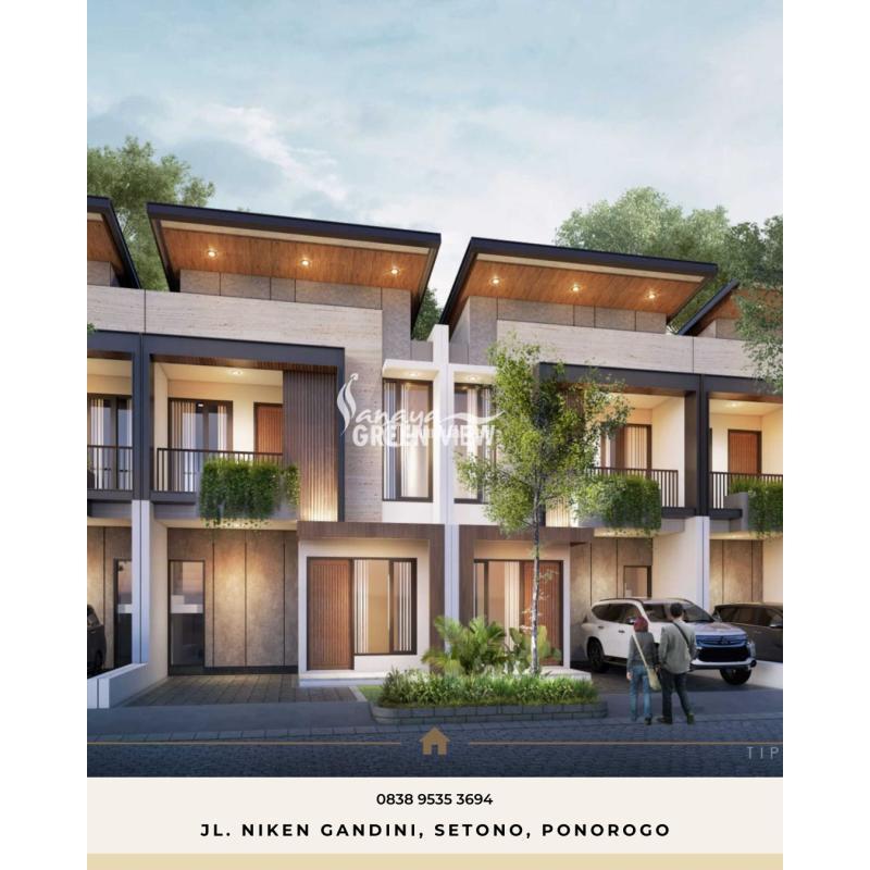 Jual Rumah Tipe 95 Baru di Sanaya Green View Nyaman Dan Strategis - Ponorogo