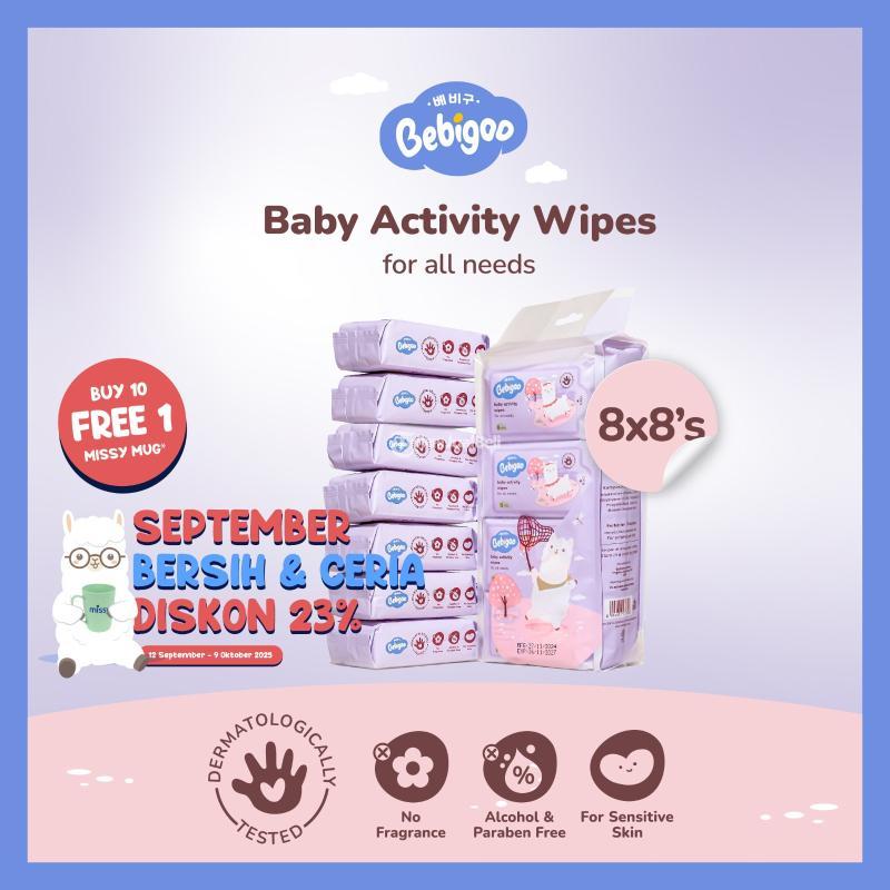 Varian Tisu Basah Bayi Populer Mealtime Activity Bebigoo - Surabaya 