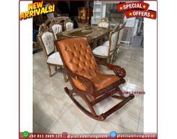 Produsen Kursi Goyang Jati, Kursi Santai Model Goyang Jati, Niceliving Furniture - Jepara