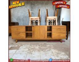 Produsen Bufet Tv Jati, Meja Tv Jati, Meja Tv Jati Laci, Buffet Jati Minimalis, Niceliving Furniture - Jepara
